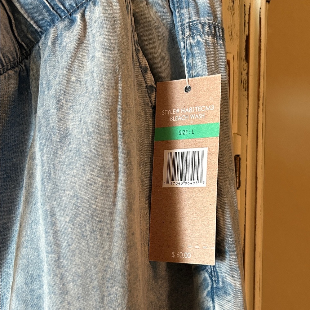 Nwt hope&harlow Light Wash Blue Women's Relaxed Denim Jeans - Picture 3 of 6